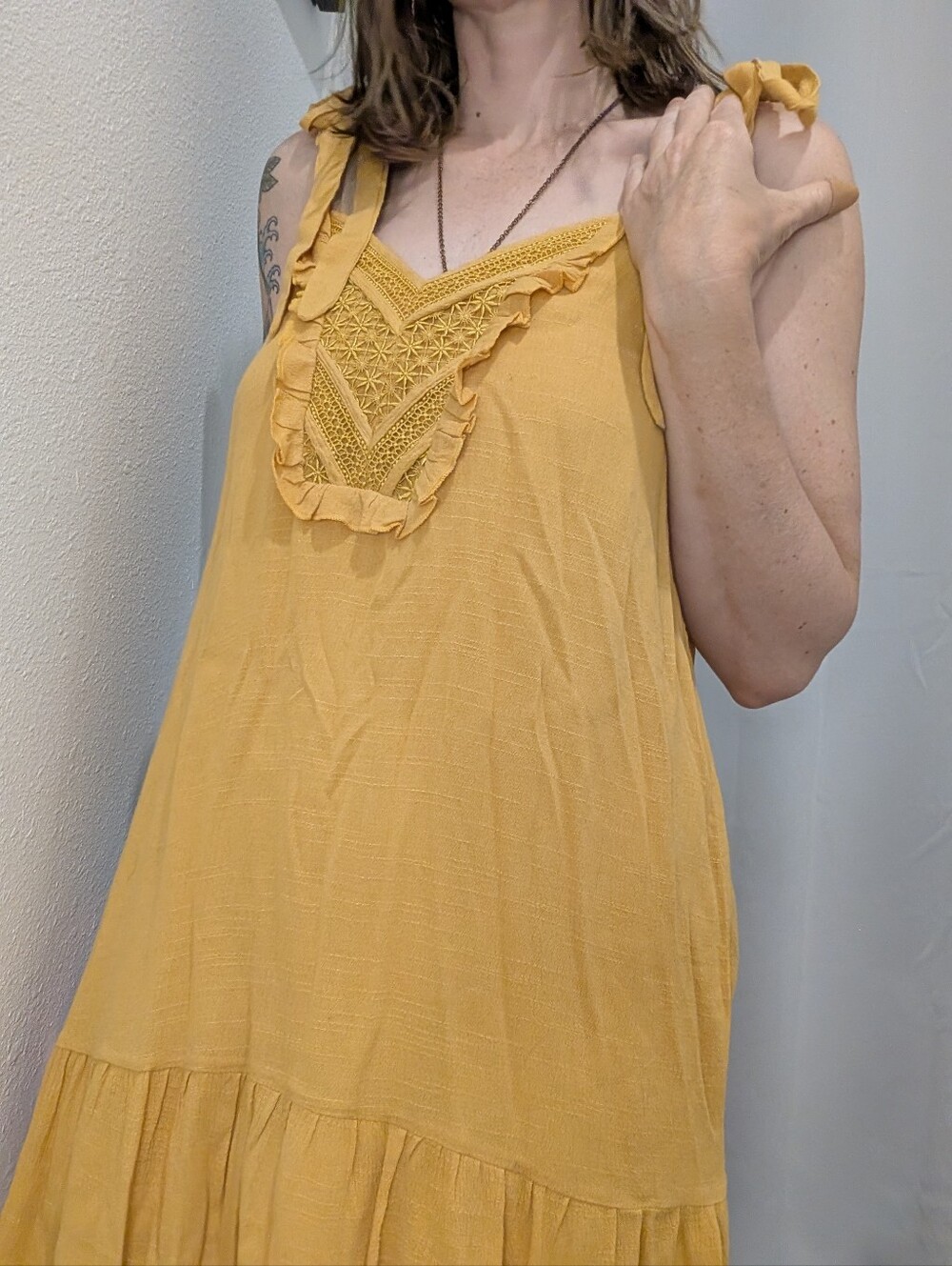 Yellow Sleeveless Dress